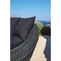 Sitzelement für den Garten aus Kunstharzgeflecht, aschschwarz Sitzelement für den Garten aus Kunstharzgeflecht, aschschwarz