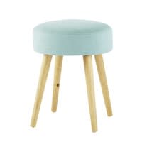 Skandinavischer Hocker, blau Skandinavischer Hocker, blau