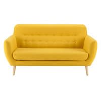 Skandinavischer Sofa 2/3-Sitzer, gelb Skandinavischer Sofa 2/3-Sitzer, gelb