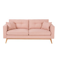 Skandinavisches 3-Sitzer-Sofa, hellrosa Skandinavisches 3-Sitzer-Sofa, hellrosa