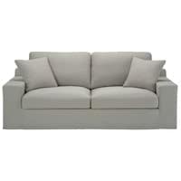 Sofa 3-Sitzer aus Baumwolle, taupe Sofa 3-Sitzer aus Baumwolle, taupe