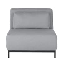 NAYA BUSINESS - Sofá cama profesional de 1 plaza gris