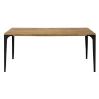 METROPOLIS - Solid mango wood dining table L180
