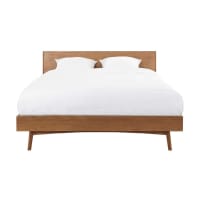 PORTOBELLO - Solid Oak Vintage 160 x 200 Double Bed