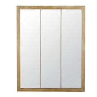 ATLANTIC - Specchio color grigio e naturale 95 cm x 120 cm