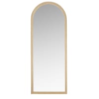 ARIA - Specchio in bambù beige 65x165 cm