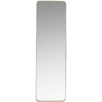 CLIFTON - Specchio in metallo dorato opaco, 39x129 cm