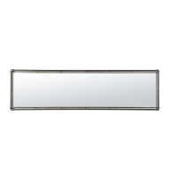 CARTER - Specchio in metallo nero, 46x165 cm