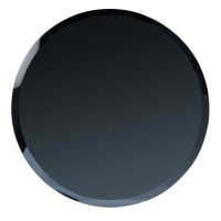 GIOVANNI - Specchio in metallo nero Ø 60 cm