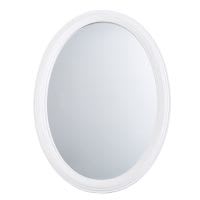 Specchio ovale con modanature bianco, 40x55 cm Specchio ovale con modanature bianco, 40x55 cm