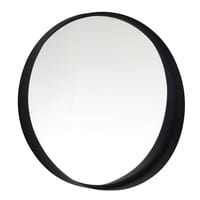 Specchio rotondo nero in metallo 60 cm Specchio rotondo nero in metallo 60 cm