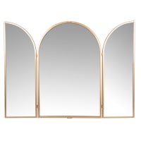 LADAN - Specchio trittico dorato 50x75 cm