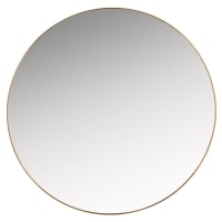 KENYA - Spiegel aus goldfarbenem Metall, D40cm