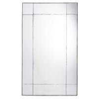 VENICIE - Spiegel aus Metall, schwarz in gealterter Optik 100x161