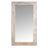 CROATIA - Spiegel aus weißem Mangoholz, 70x120cm
