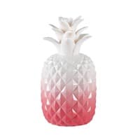 Statuetta ananas rosa e bianca H.22cm MAYA Statuetta ananas rosa e bianca H.22cm MAYA