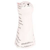 Statuetta busto gatto in porcellana con stampa, 25 cm Statuetta busto gatto in porcellana con stampa, 25 cm