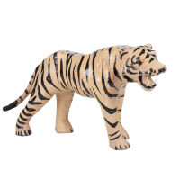 Statuetta tigre in pelle e acciaio, 30 cm Statuetta tigre in pelle e acciaio, 30 cm