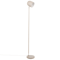 Stehlampe aus grauem Metall, H150cm