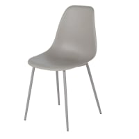 CLYDE - Stuhl im skandinavischen Stil, hellgrau