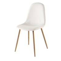CLYDE - Stuhl in skandinavischem Stil, weiß