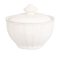 ELIZABETH - Sucrier en porcelaine blanche