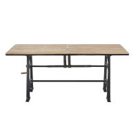 Table à manger indus extensible 8 à 10 personnes L180/220 Table à manger indus extensible 8 à 10 personnes L180/220