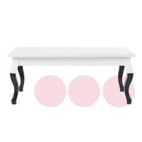 Table basse blanche et noire Table basse blanche et noire