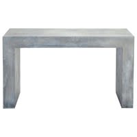 Table console effet béton en magnésie grise L 135 cm Table console effet béton en magnésie grise L 135 cm