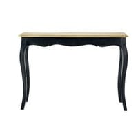 Table console en manguier massif noire Table console en manguier massif noire