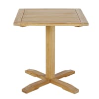 OLERON - Table de jardin en bois de teck 2 personnes L70