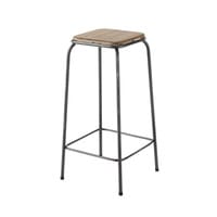 Tabouret de bar indus en sapin et métal Tabouret de bar indus en sapin et métal