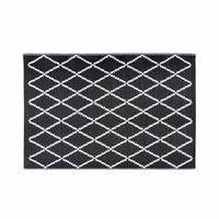 Tapis de jardin motifs géométriques noirs et blancs 120x180 LOSIA Tapis de jardin motifs géométriques noirs et blancs 120x180 LOSIA