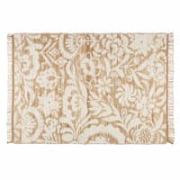 Tapis en jute et coton blanc 140x200cm LUKILA Tapis en jute et coton blanc 140x200cm LUKILA