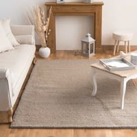 Tapis en laine beige 140x200 NDUSTRY Tapis en laine beige 140x200 NDUSTRY