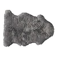 Tappeto grigio in pelle di pecora 55 x 90 cm Tappeto grigio in pelle di pecora 55 x 90 cm