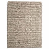 Tappeto grande in lana e cotone beige 160 cm x 230 cm INDUSTRY