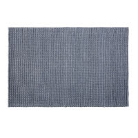 Tappeto in lana intrecciata grigio antracite, 140x200 cm Tappeto in lana intrecciata grigio antracite, 140x200 cm