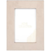 Set van 2 - Taupe fluwelen fotokader 10 x 15 cm