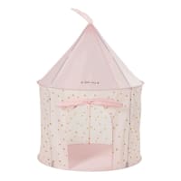 Tenda castelo cor-de-rosa-pastel