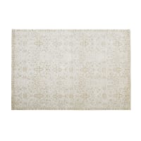 LOUCA - Teppich aus Baumwolle, ecru und goldfarbenes Lurexgarn 140x200