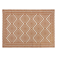 NAKURU - Teppich aus Polypropylen, braun und ecru, 150x200cm