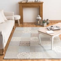 Teppich mit Fliesenmotiv 140 x 200 cm PROVENCE Teppich mit Fliesenmotiv 140 x 200 cm PROVENCE