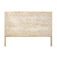 Testata da letto 160 cm in legno massello di mango scolpito Testata da letto 160 cm in legno massello di mango scolpito