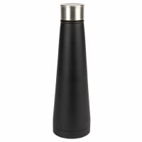 DEEP BLACK - Thermosfles van roestvrij staal en zwarte siliconen 400 ml