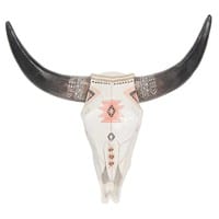 Trofeo da parete bufalo a motivi etnici Trofeo da parete bufalo a motivi etnici