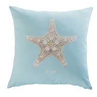 Tuinkussen in stof met zeesterprint 45x45 SHELTER Tuinkussen in stof met zeesterprint 45x45 SHELTER