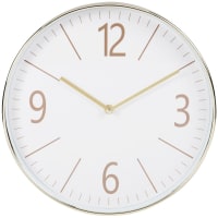 ARMERINA - Uhr, goldfarben und weiß, D30cm