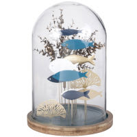Unterwasser-Dekor unter Glasglocke H40 Unterwasser-Dekor unter Glasglocke H40