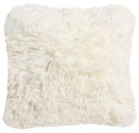 VALTHORENS faux fur cushion in ecru, 45 x 45 cm VALTHORENS faux fur cushion in ecru, 45 x 45 cm